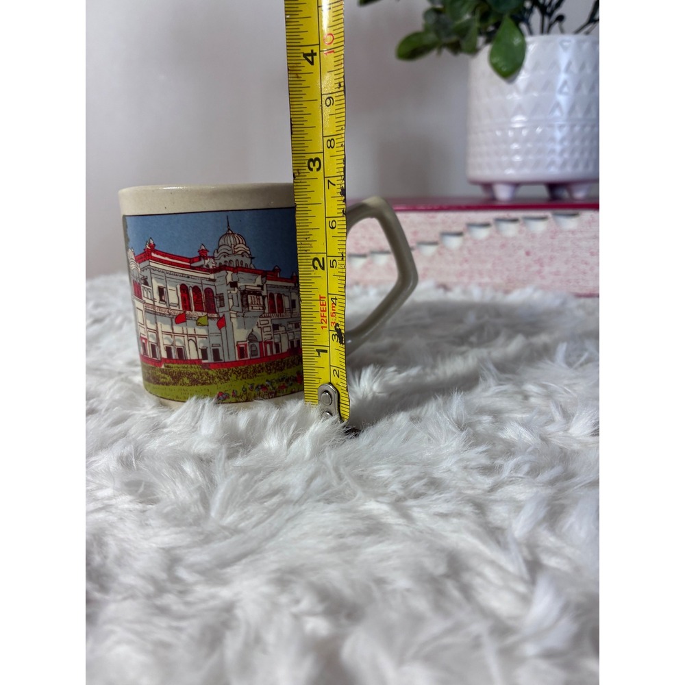 Vintage Hitkari Potteries NIS Patiala Silver Jubilee Mug 1961-1986 India Sports - Picture 6 of 7